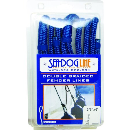 Sea-Dog Double Fender Line 38 X6' Black 302110006BK-1